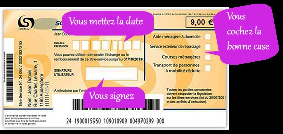 Les titres services papiers